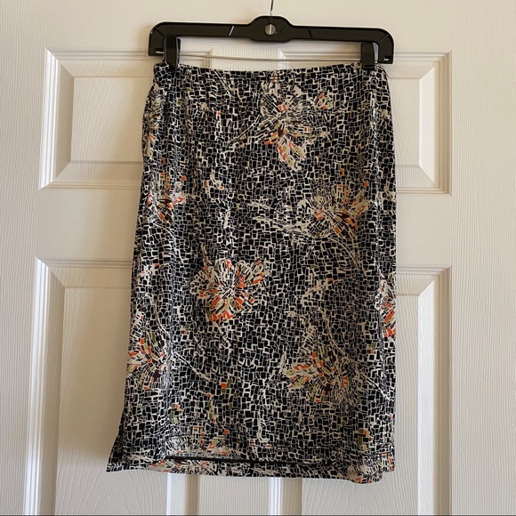 Bcbg midi printed skirt with slit - Picture 3 of 6